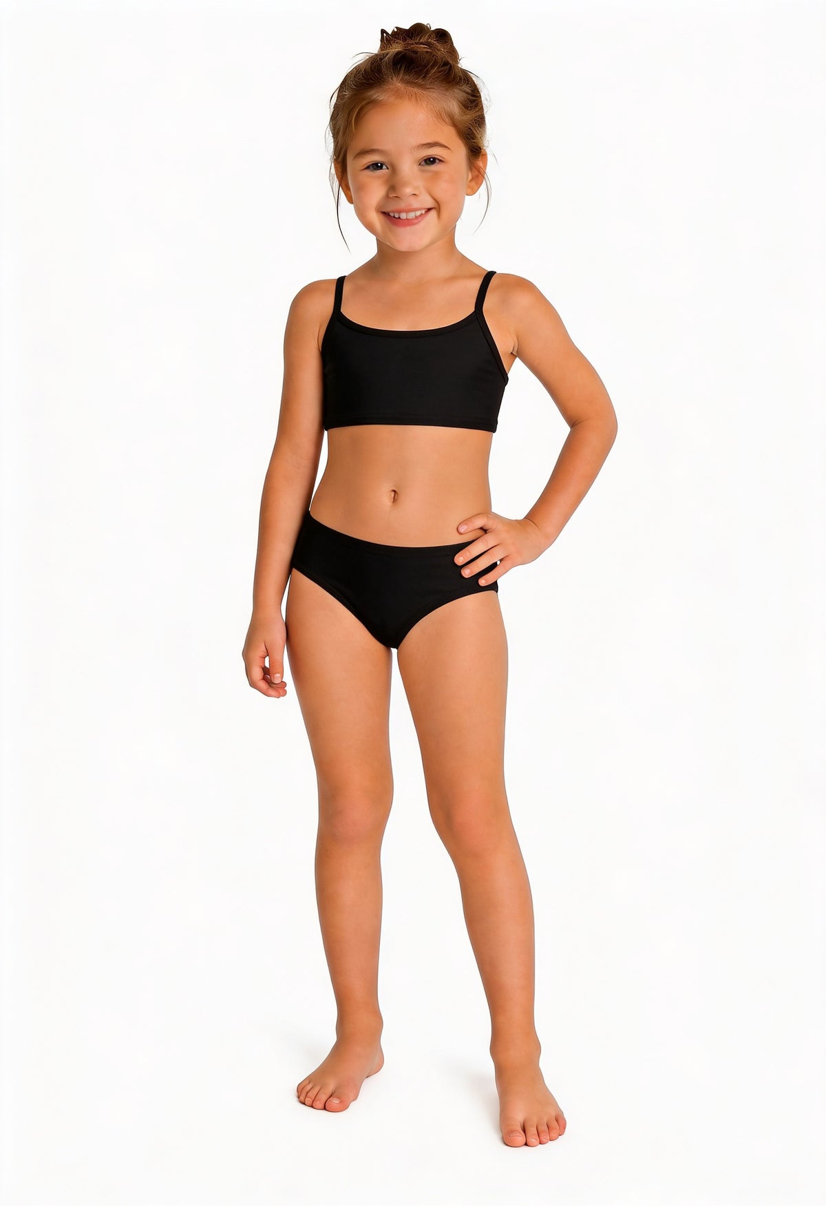 Girls UPF 50+ Bikini 2-Piece Swimsuit Set | Navy