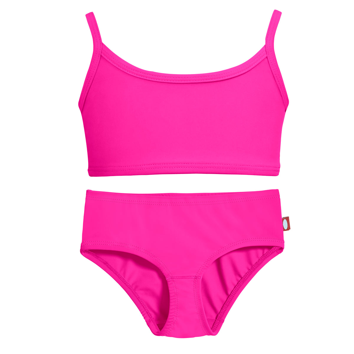Girls UPF 50+ Bikini 2-Piece Swimsuit Set | Hot Pink