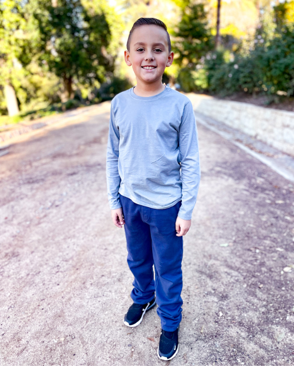 Boys Soft Cotton Jersey Long Sleeve Tee | Forest Green