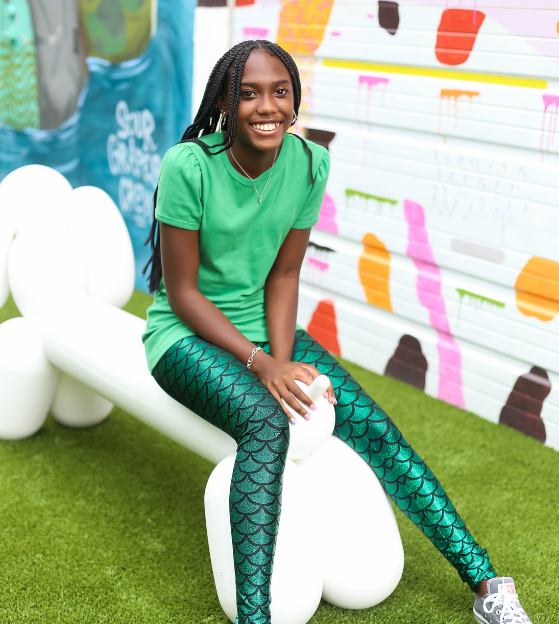 Girls Soft Cotton Short Sleeve Puff Tee | Elf Green