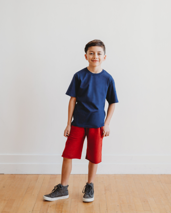 Boy's Soft Cotton Jersey Crew Short Sleeve Tees 100% Cotton - City