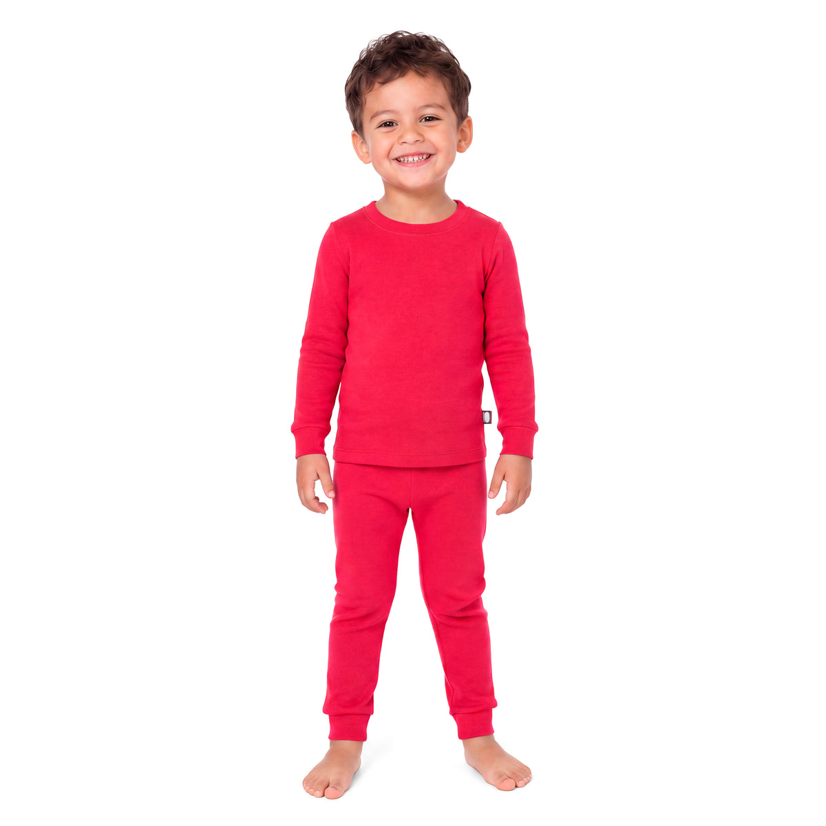 Boys and Girls Soft 100% Organic Cotton Snug Fit Pajama Sets | Candy Apple