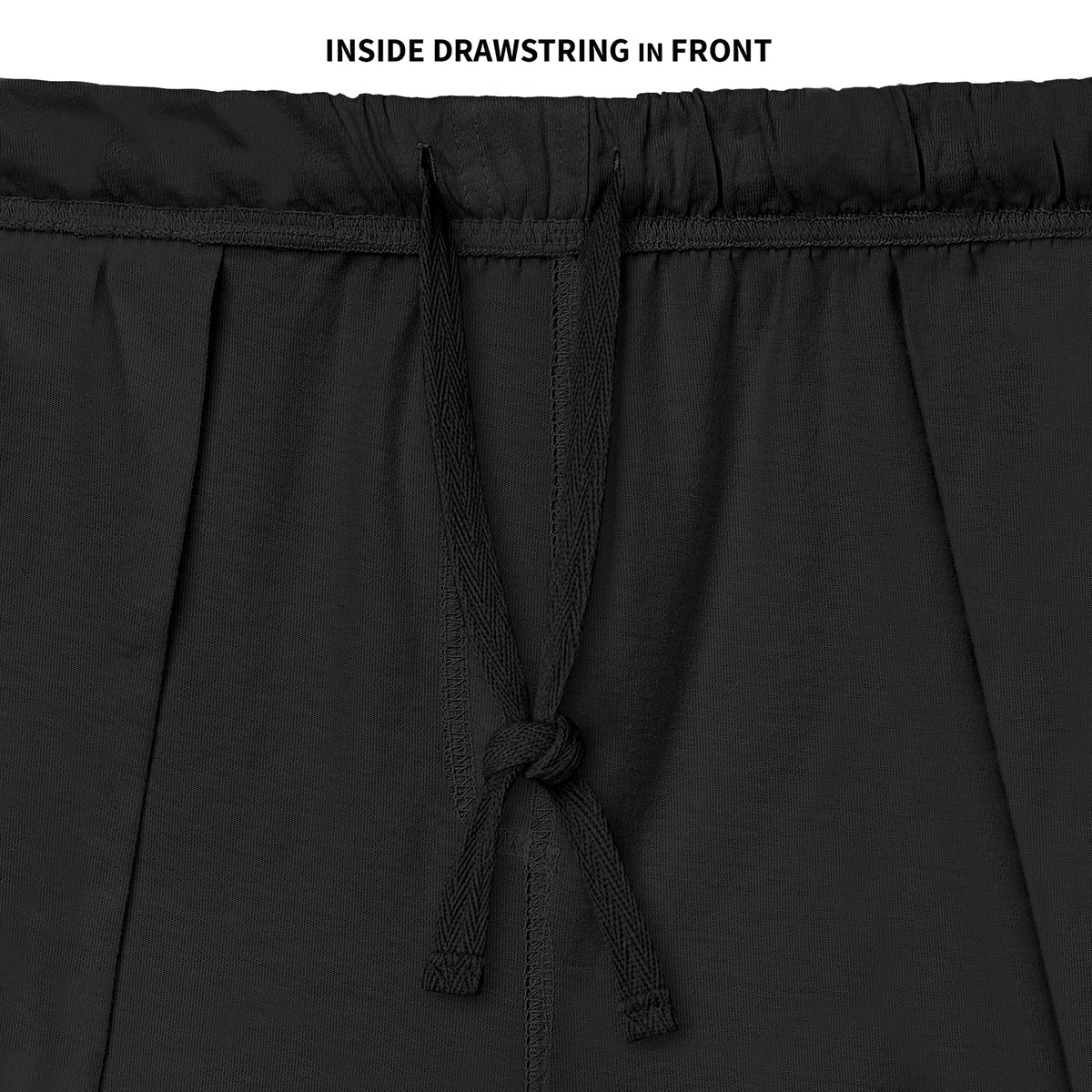 Men's Soft 100% Cotton Athletic Workout Lounge Pocket Shorts | Black