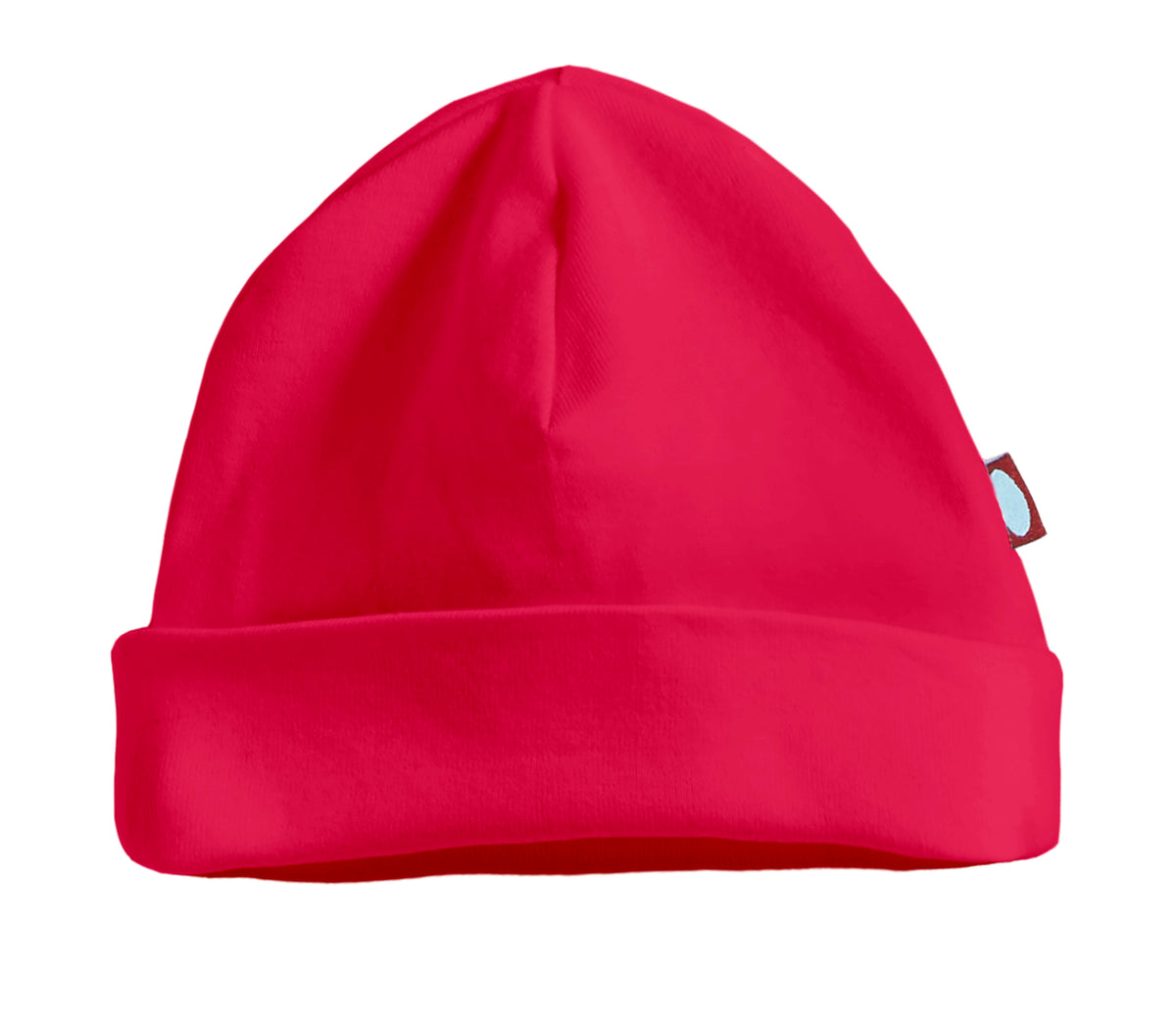 Super-Soft Organic Cotton Baby Rib Beanie Hat| Candy Apple