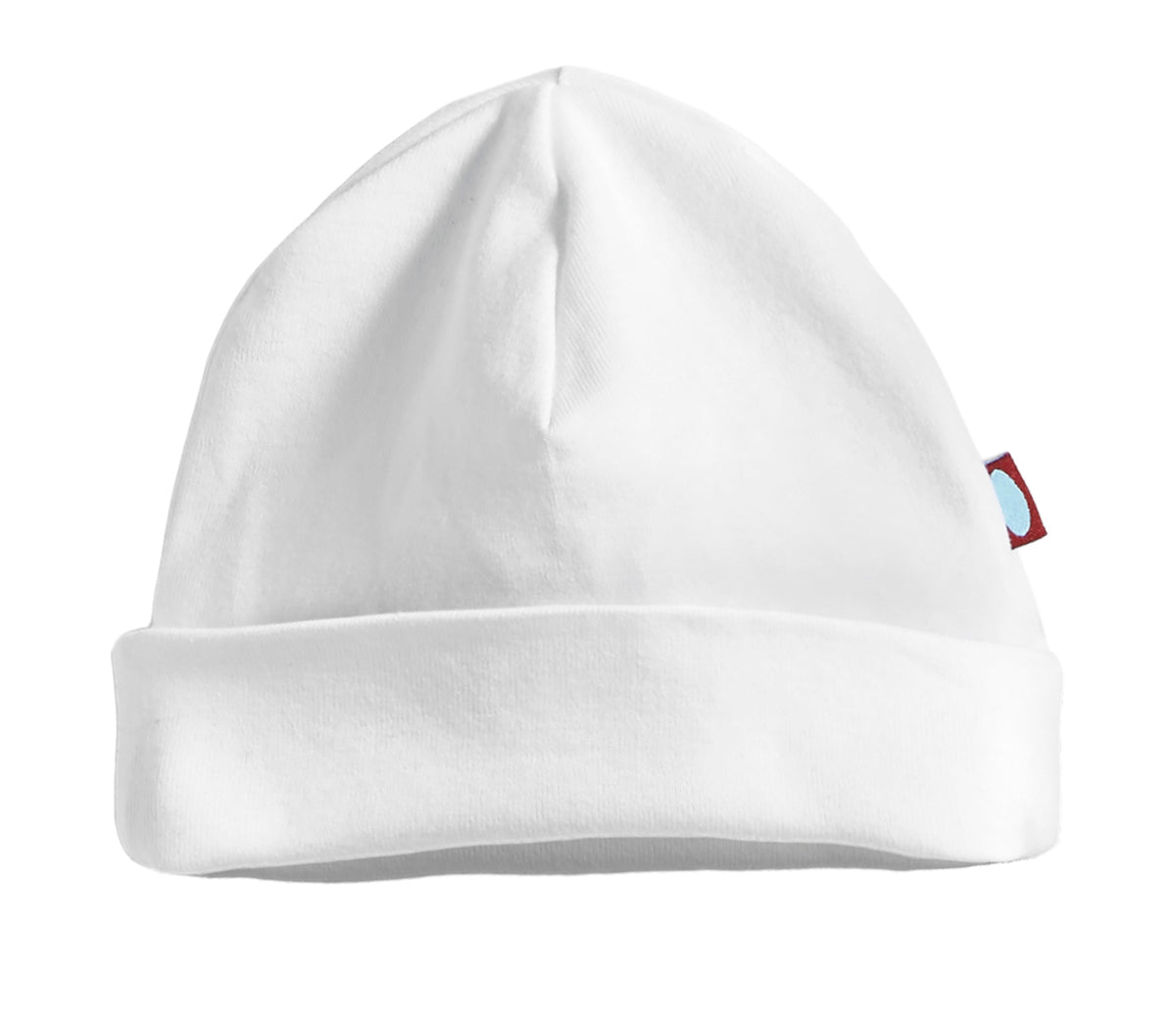 Super-Soft Organic Cotton Baby Rib Beanie Hat| White