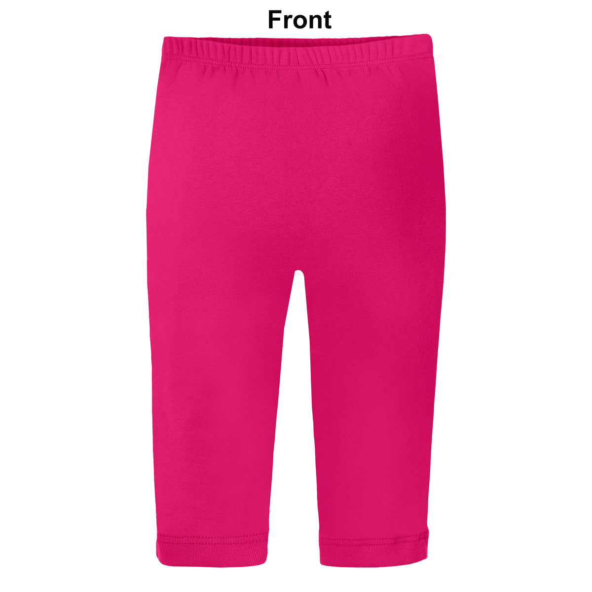 Baby Ruffle Butt Soft Cotton Leggings | Hot Pink