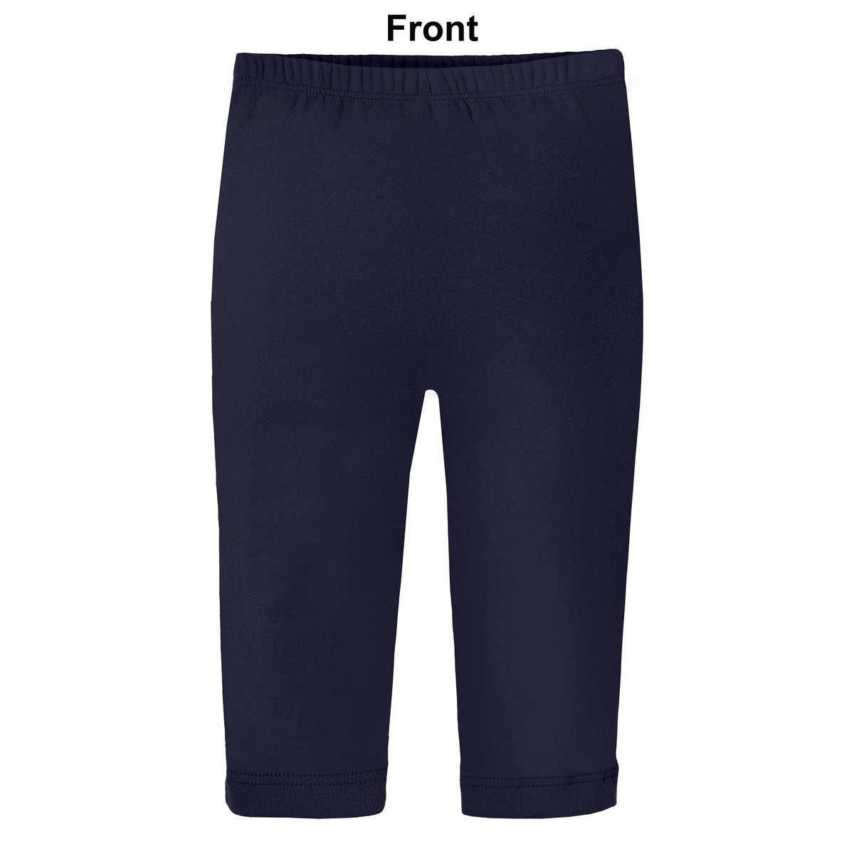 Baby Ruffle Butt Soft Cotton Leggings | Navy