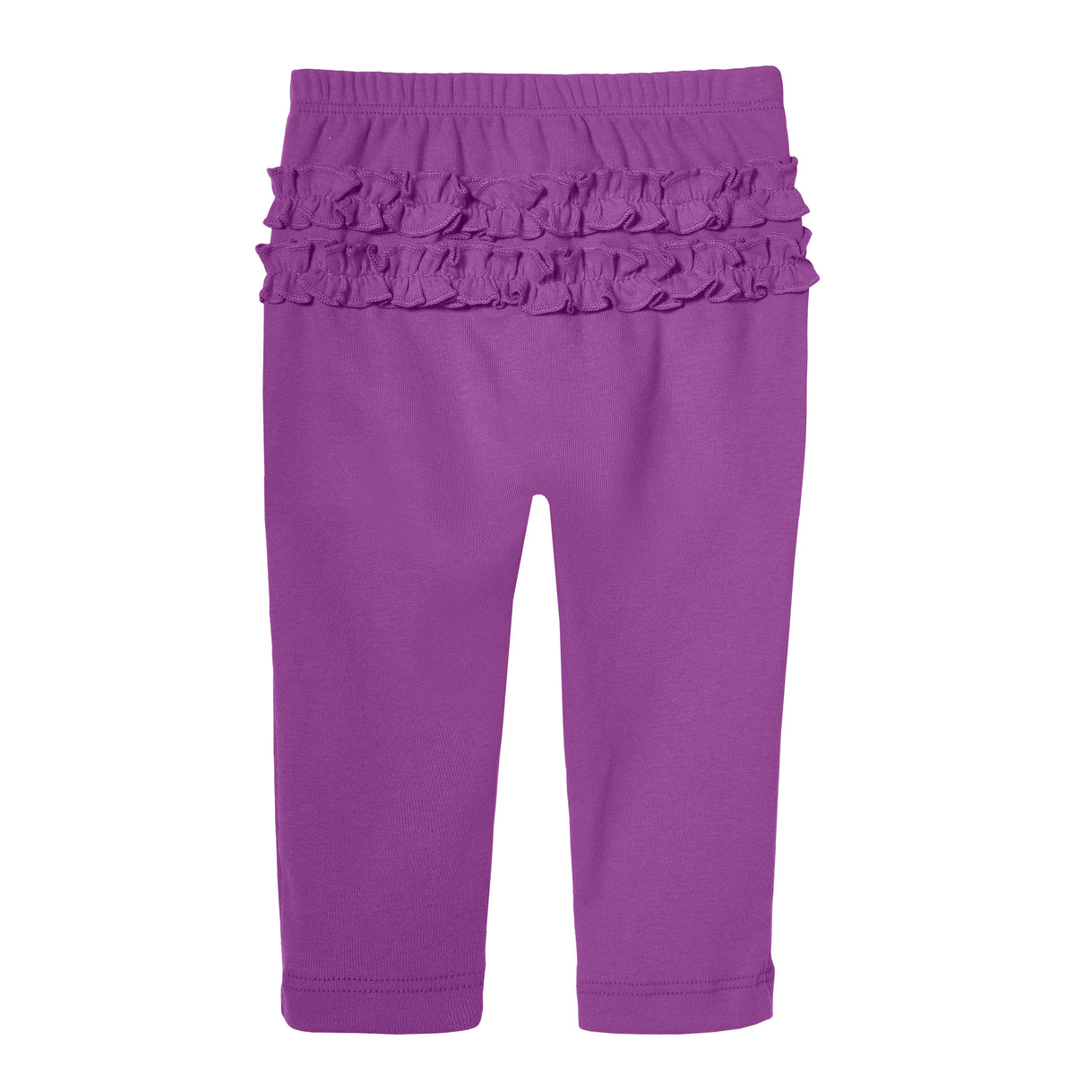 Baby Ruffle Butt Soft Cotton Leggings | Plum
