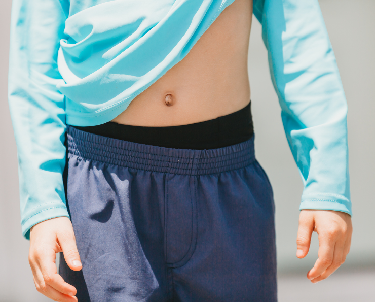 Boys Separate Quick-Dry Swim Liner for Under Boys Trunks | White