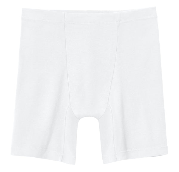 Boys Soft Organic Cotton Athletic Boxer Brief White City Threads USA