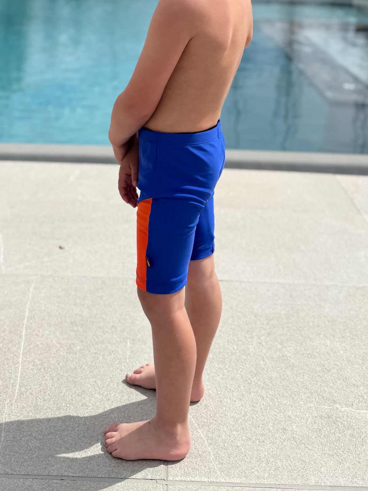 Unisex UPF 50+ Color Block Swim Jammer