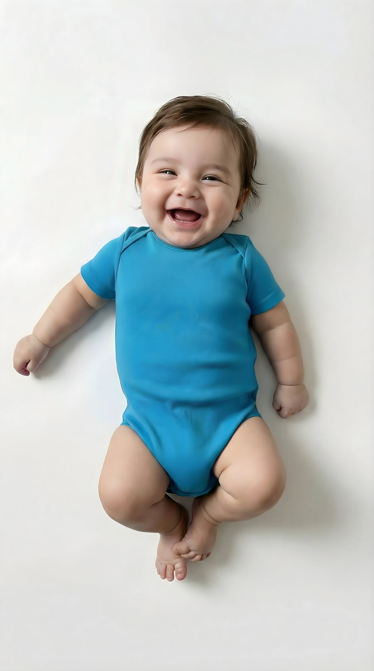 Super-Soft Organic Cotton Baby Rib Short Sleeve Snap Onesie| Oatmeal