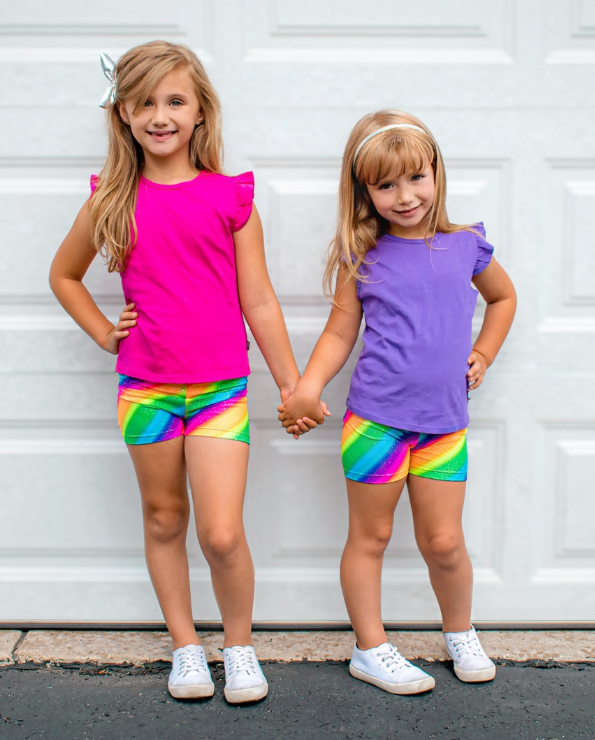 Girls Soft Cotton Jersey Flutter Tee