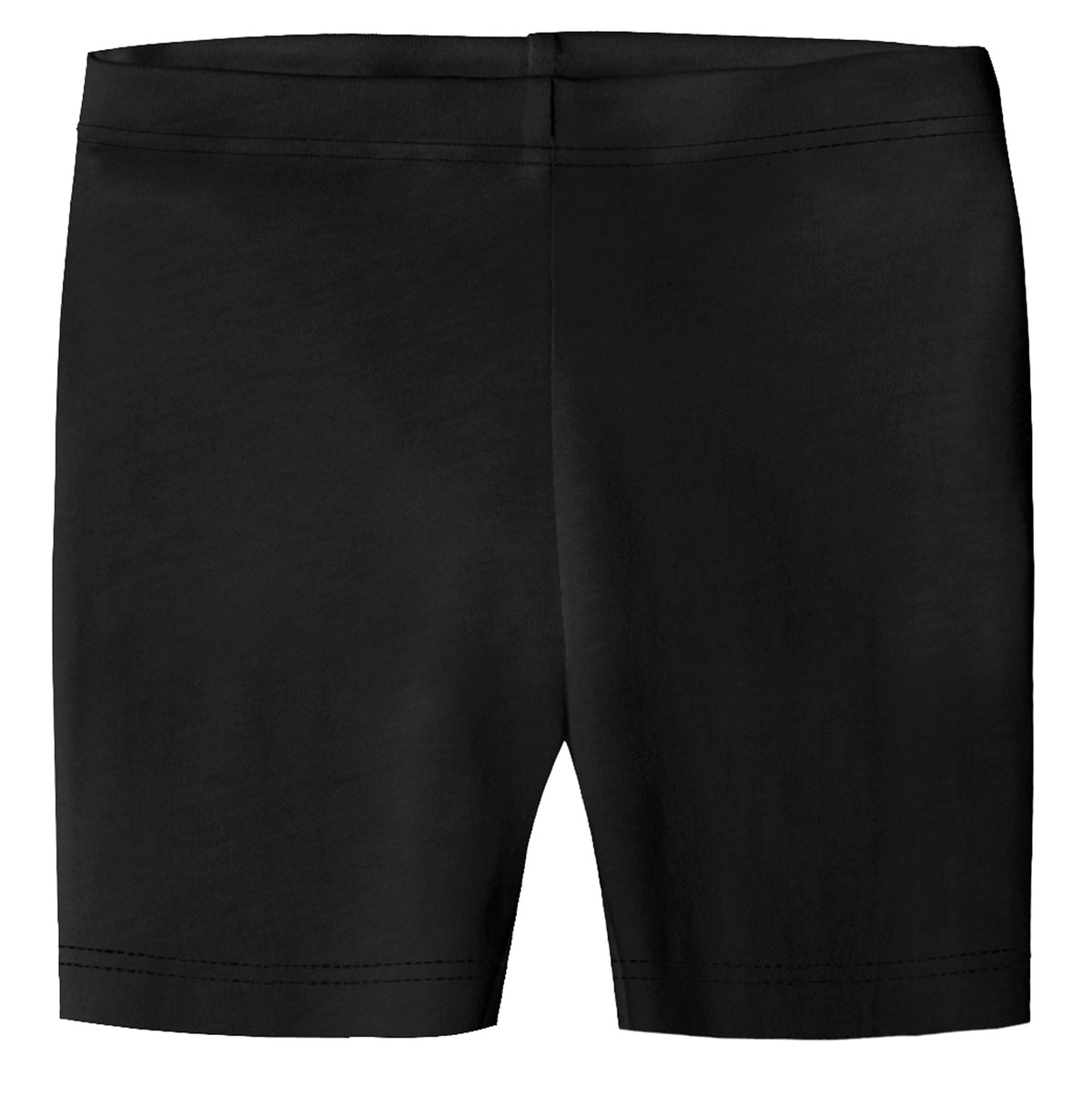 Girls Soft Organic Cotton Bike Shorts | Black