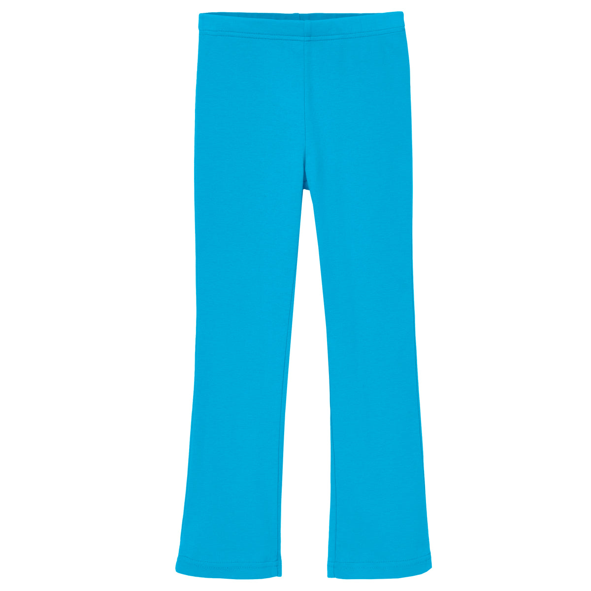 Girls Soft 100% Cotton Flare Boot-Cut Leggings | Turquoise