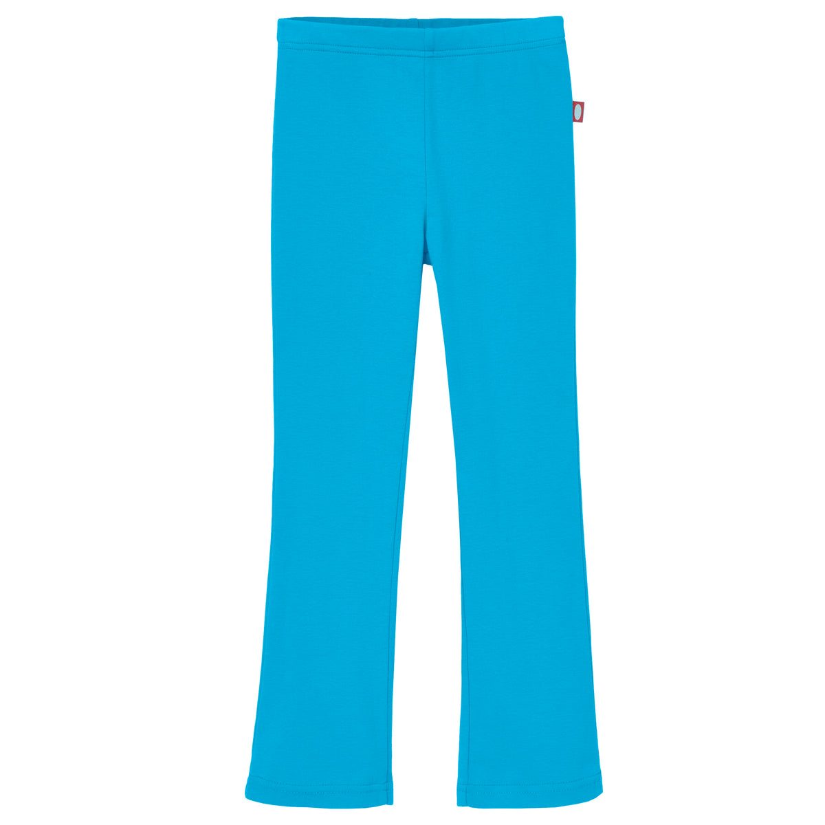 Girls Soft 100% Cotton Flare Boot-Cut Leggings | Turquoise
