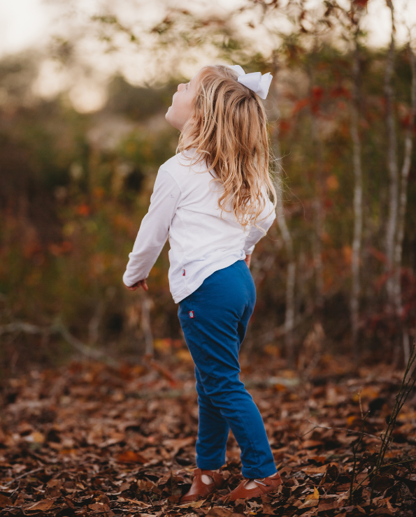 Girls best sale navy pants