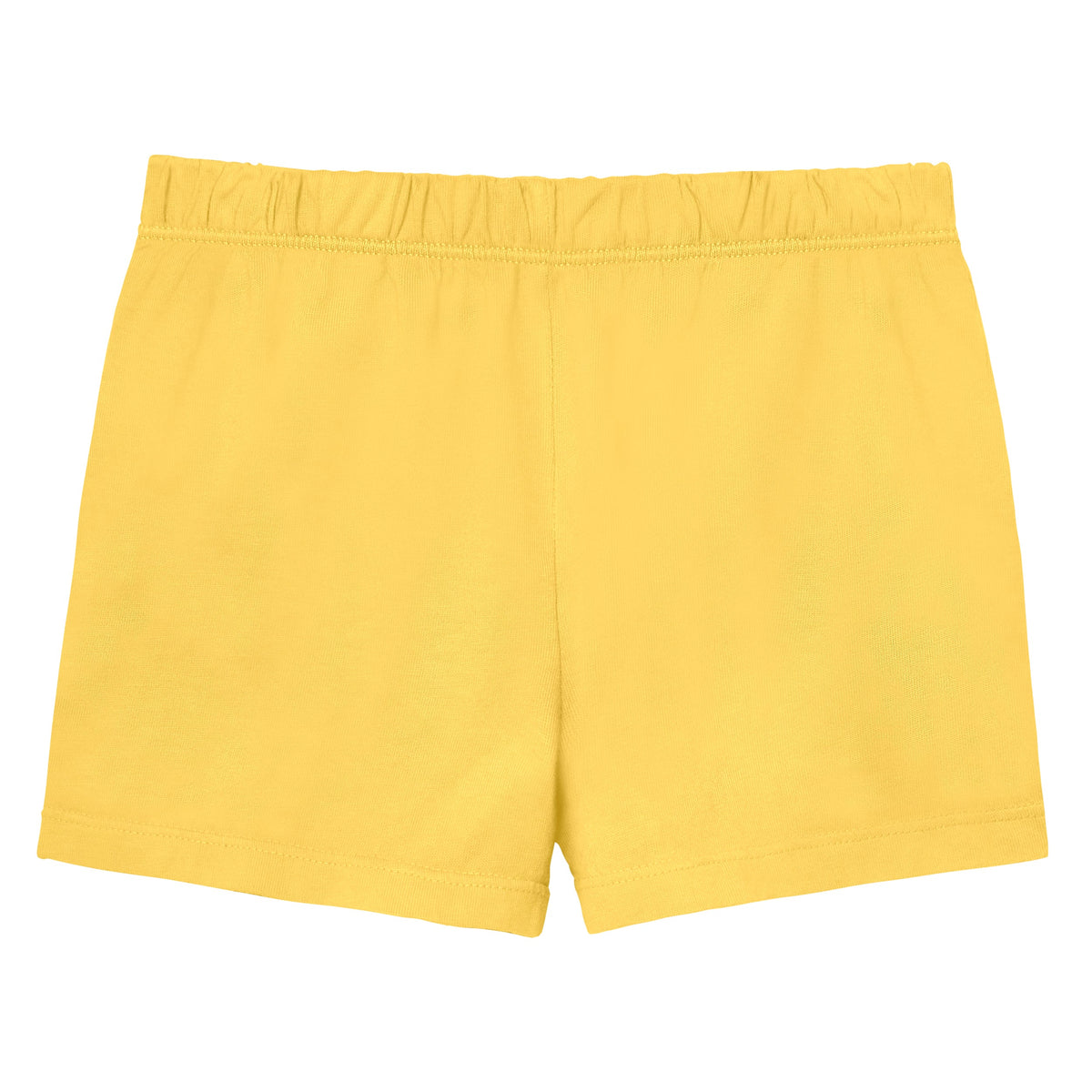 Girls Soft Cotton UPF 50+ Jersey Pocket Shorts | Yellow