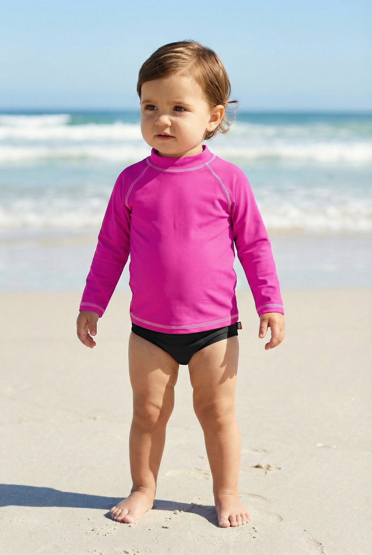 Girls UPF 50+ Long Sleeve Rashguard | Teal