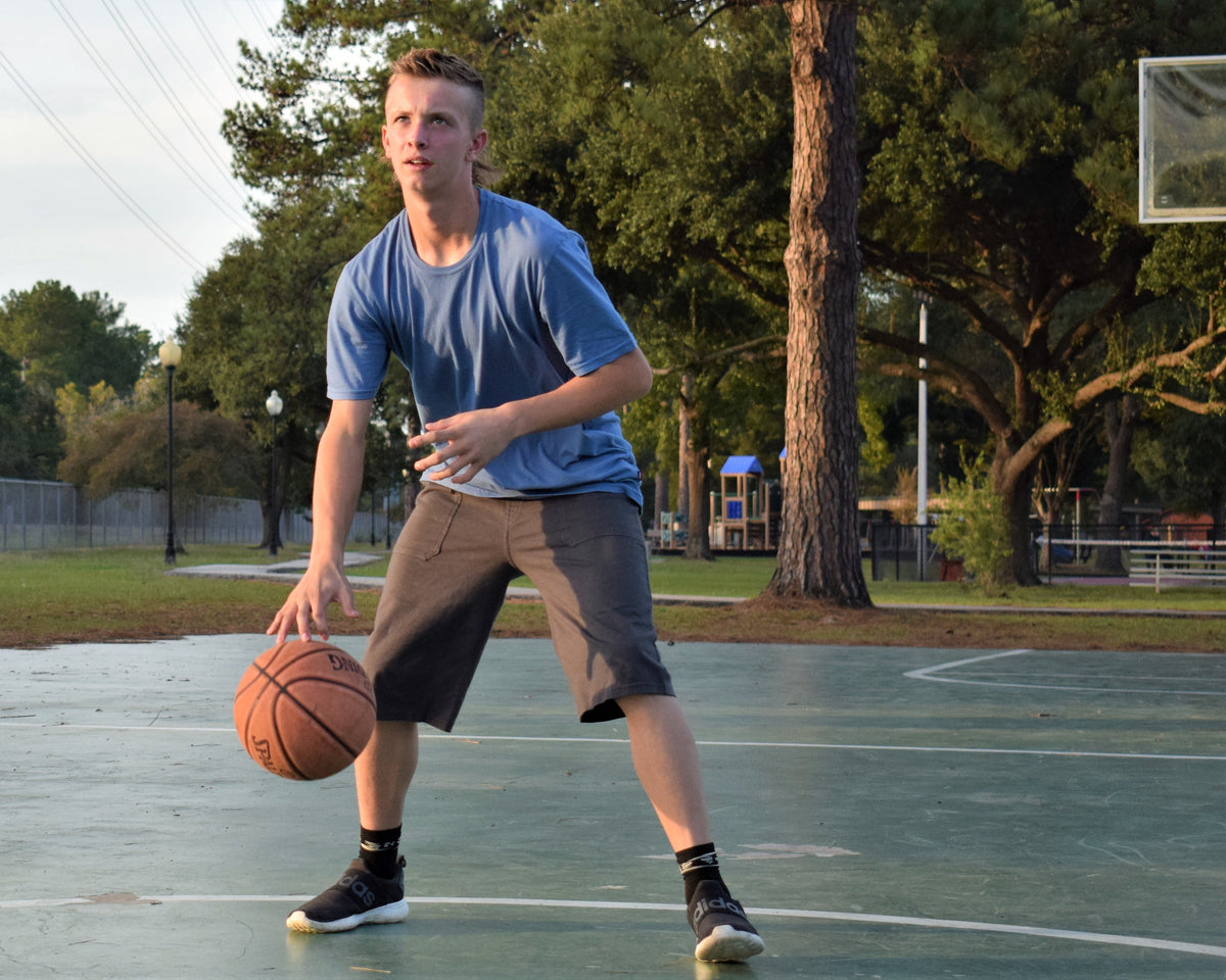 Boys Soft Cotton UPF 50+ 3 -Pocket Jersey Shorts | Concrete Grey