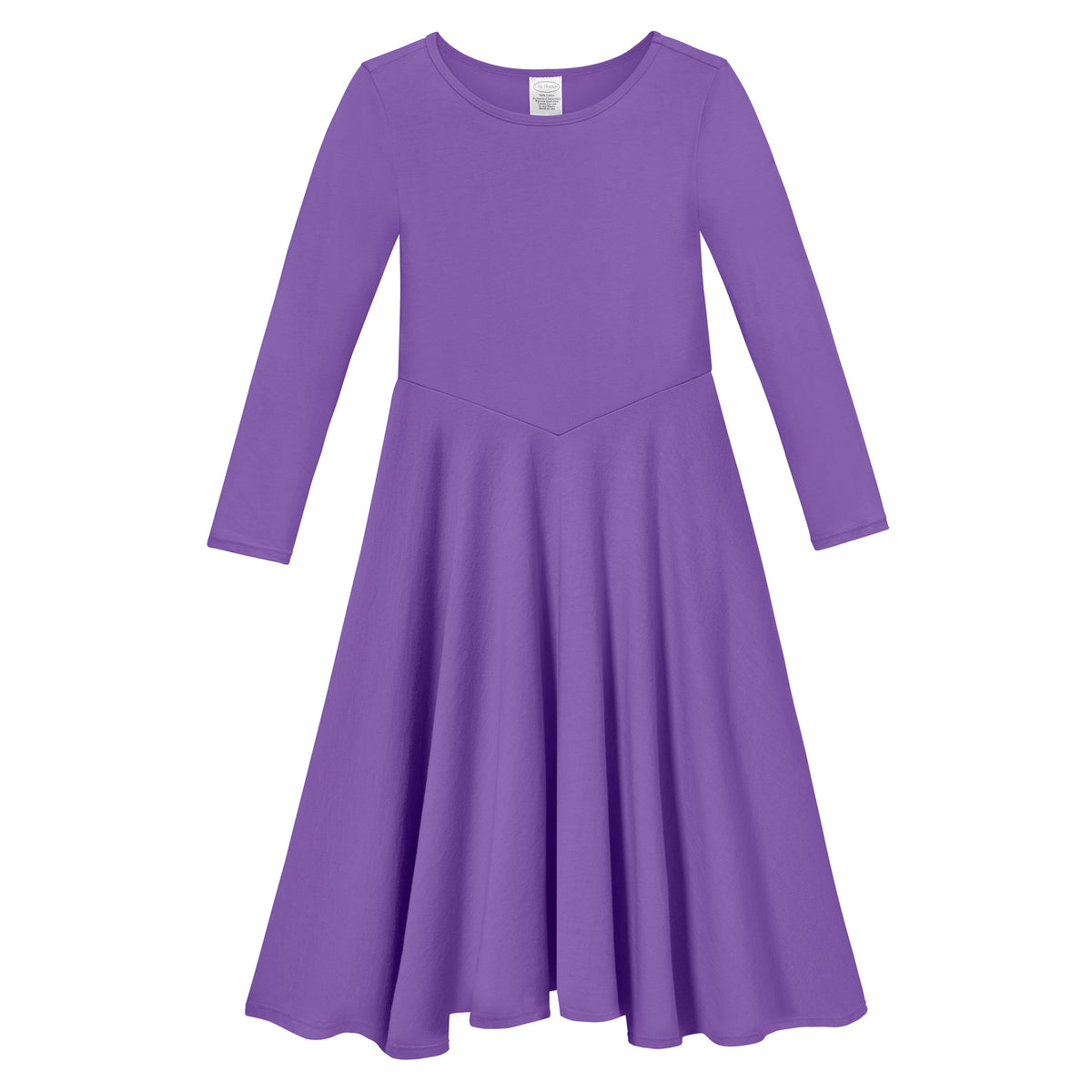 Girls Soft 100% Cotton Princess & Concert Dress | Deep Purple
