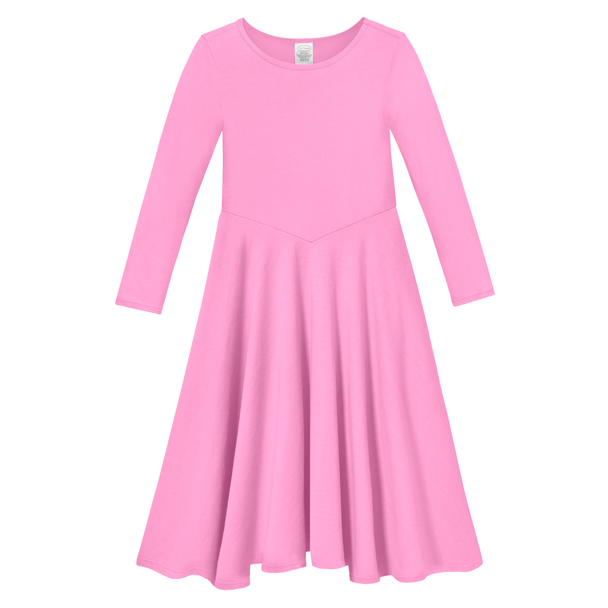 Girls Soft 100% Cotton Princess & Concert Dress | Medium Pink