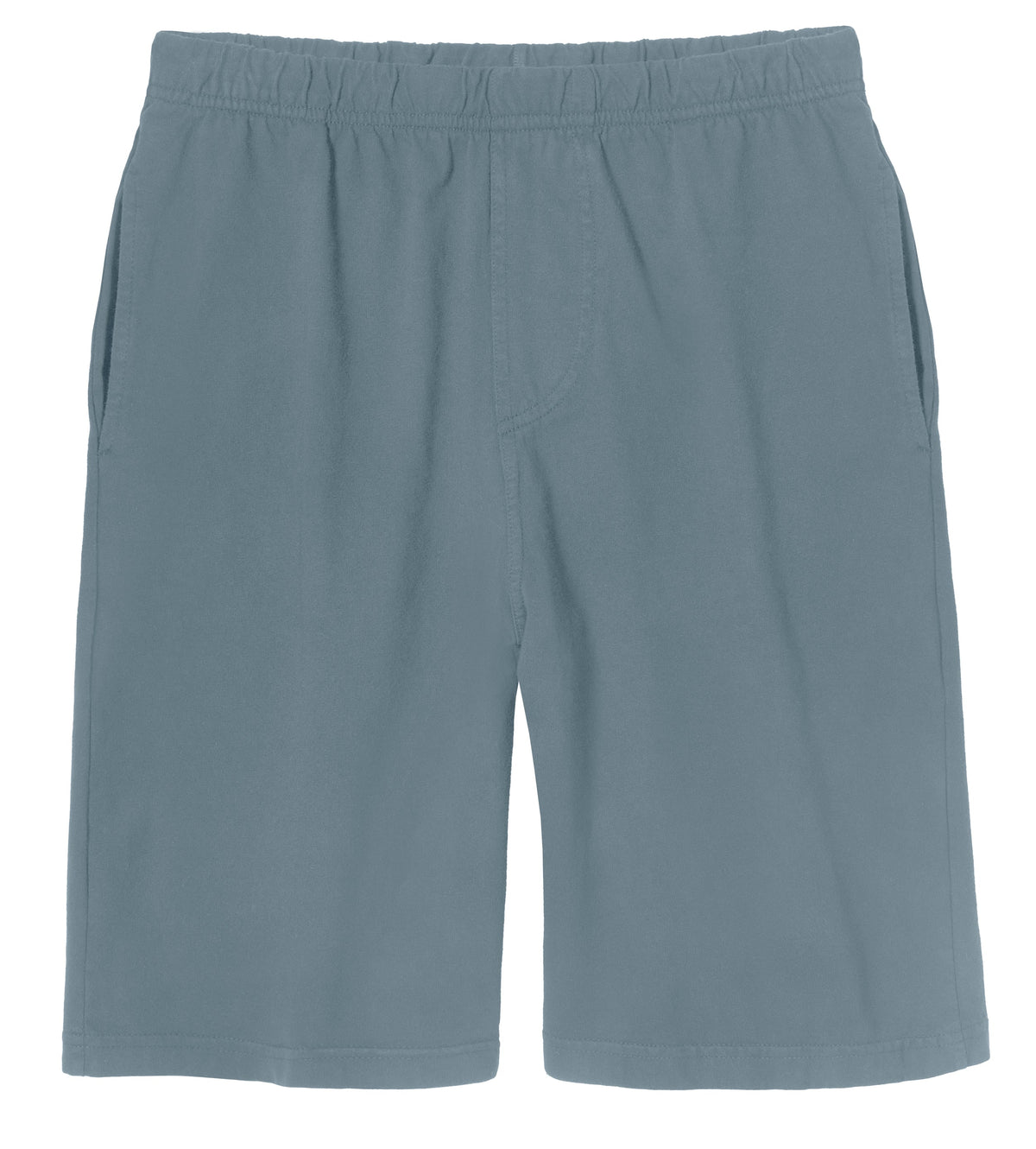 Men's Soft 100% Cotton Athletic Workout Lounge Pocket Shorts | Concrete