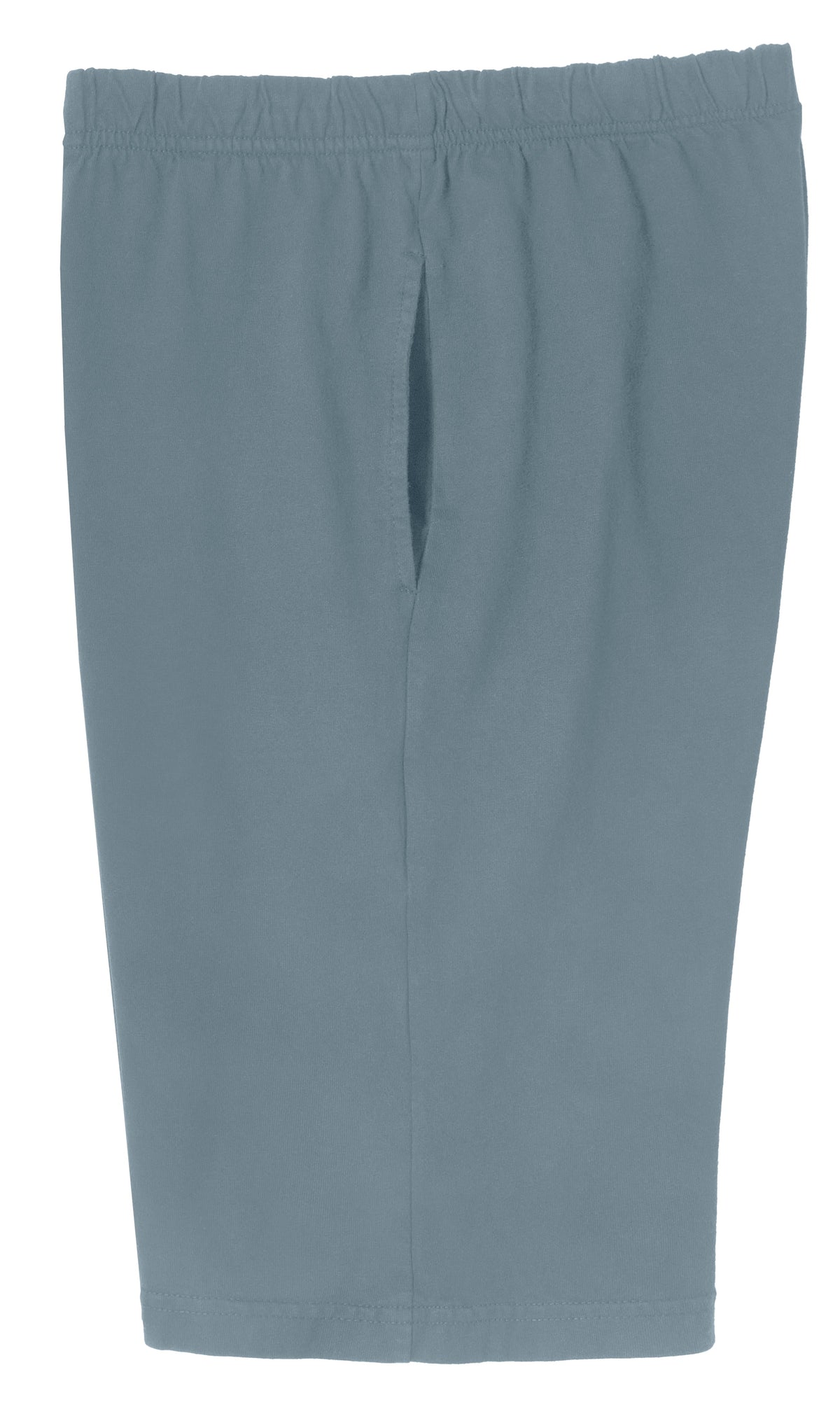 Men's Soft 100% Cotton Athletic Workout Lounge Pocket Shorts | Concrete