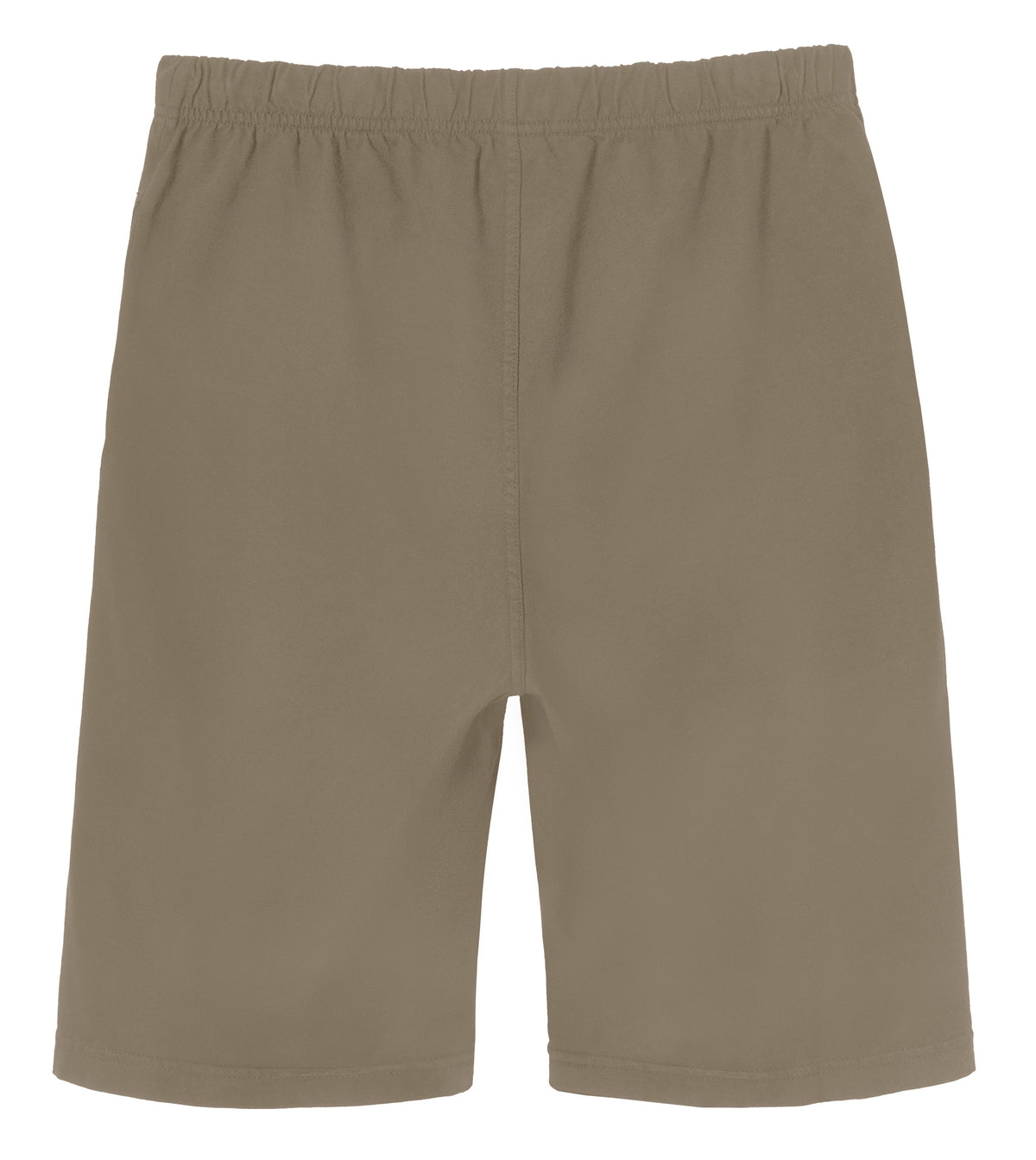 Men's Soft 100% Cotton Athletic Workout Lounge Pocket Shorts | Dark Khaki