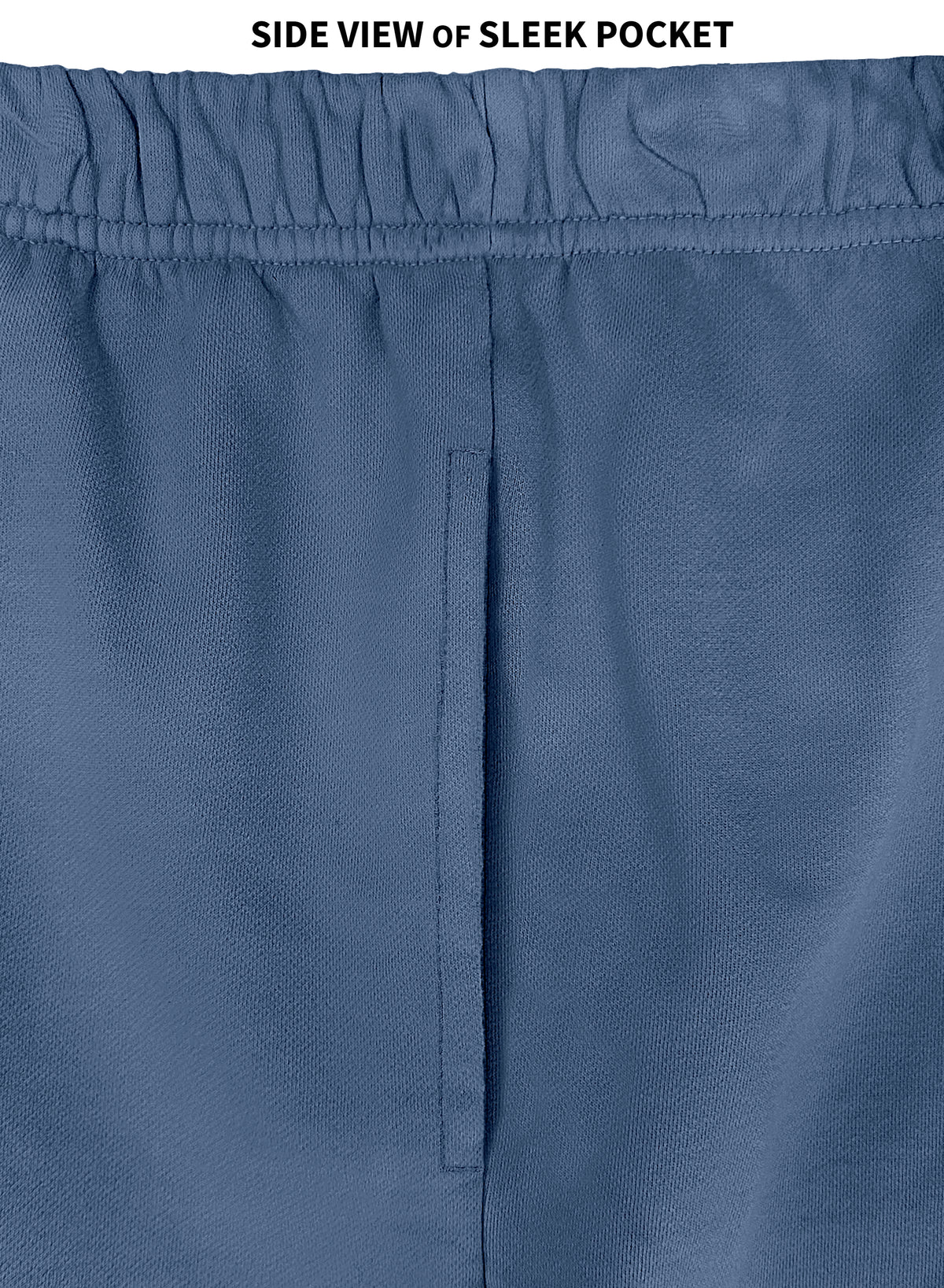 The Softest Mens Cotton Fleece Short | Denim Blue