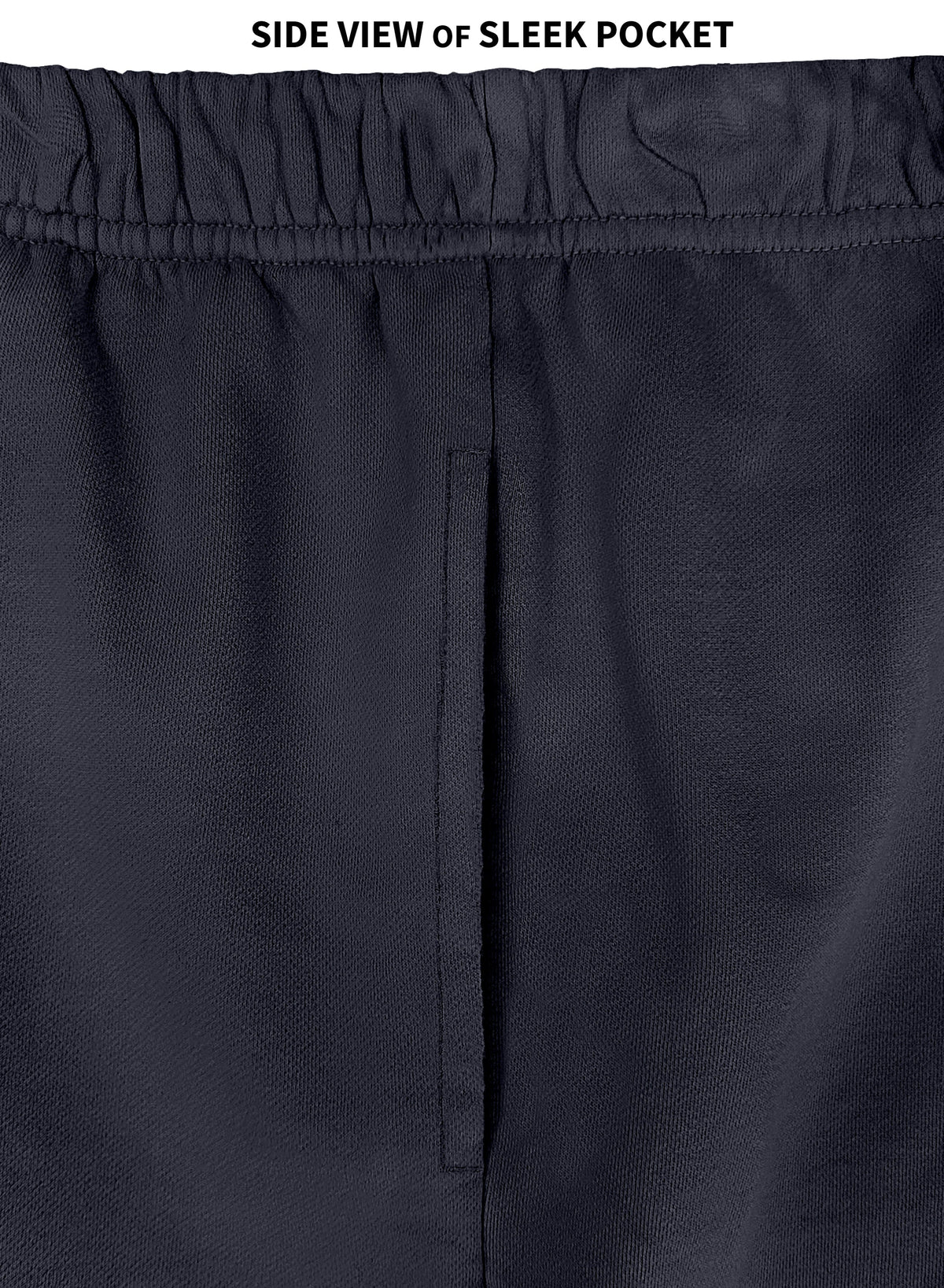The Softest Men's 100% Cotton Fleece Athletic Short | Dark Navy