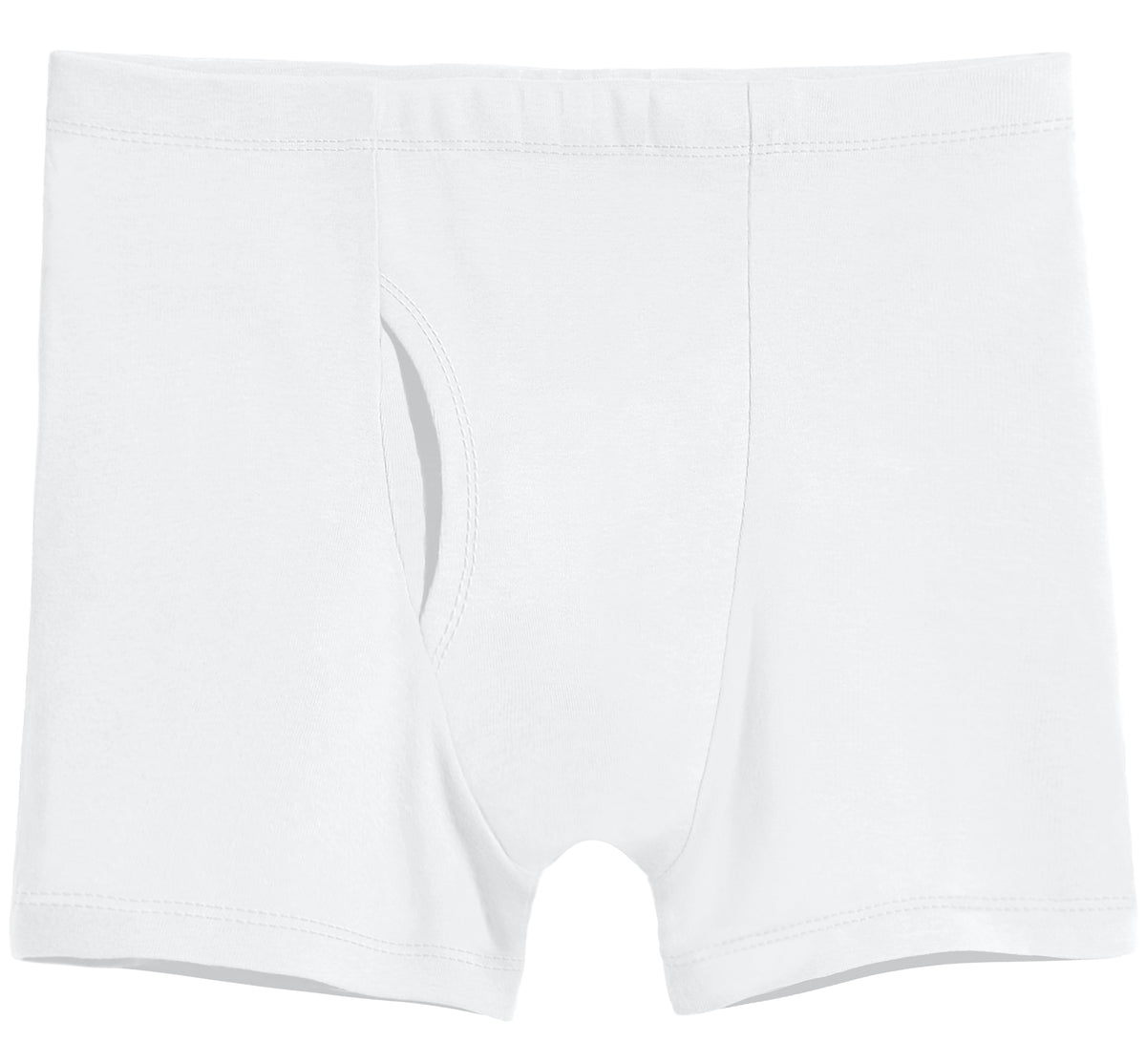 Men&#39;s Soft 100% Organic Cotton Boxer Briefs | White