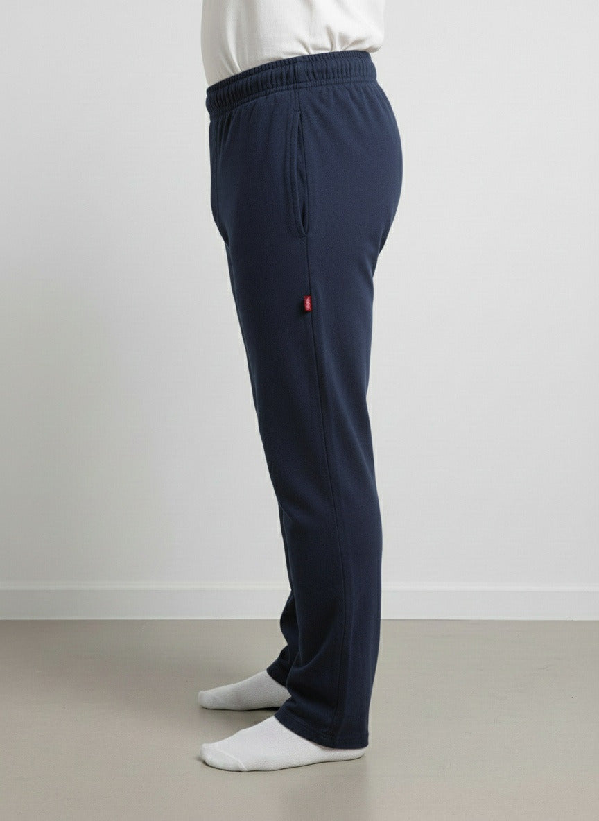 Men's Soft 100% Cotton Athletic Everyday Lounge Pocket Pant | Dark Navy