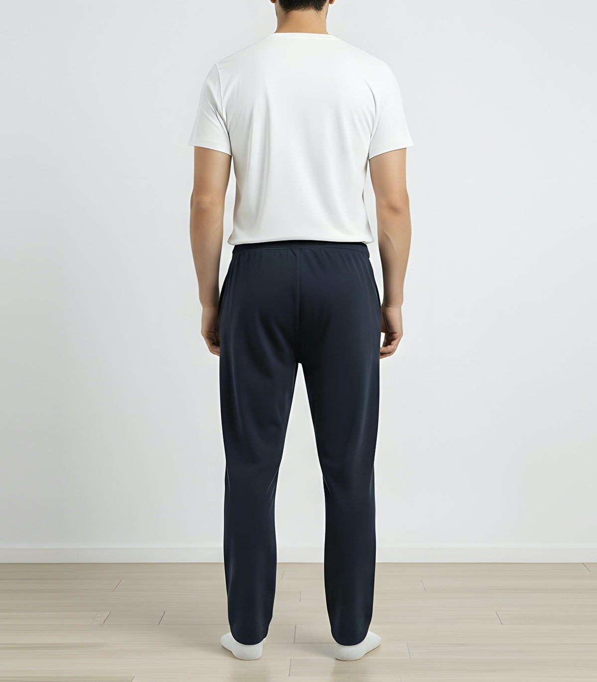 Men's Soft 100% Cotton Athletic Everyday Lounge Pocket Pant | Dark Navy
