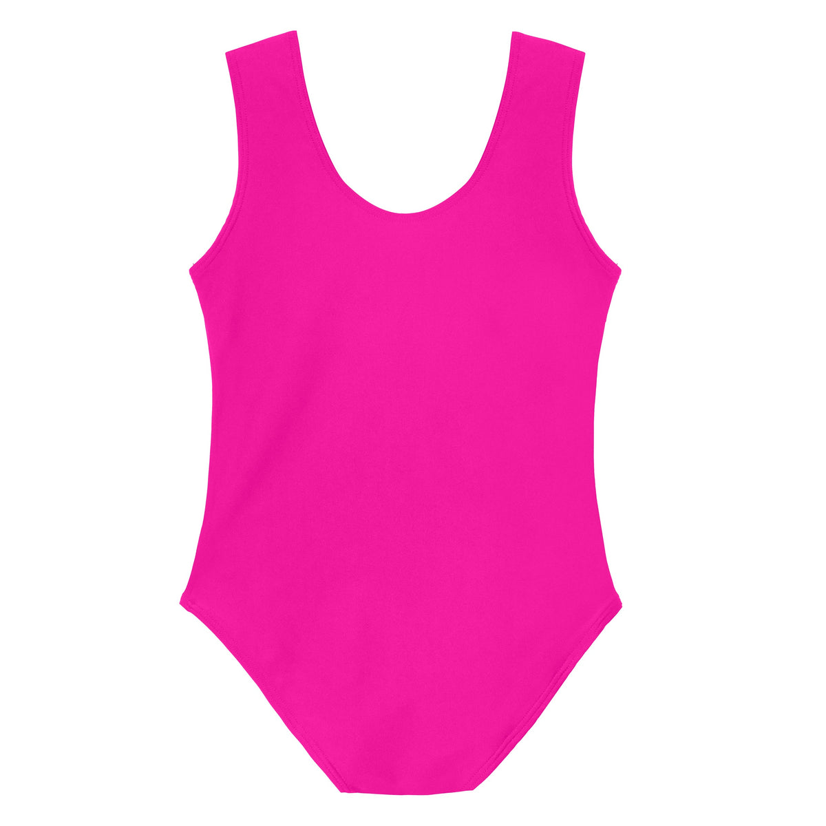 Girls UPF 50+ One-Piece Ruffle Front Swimsuit | Hot Pink