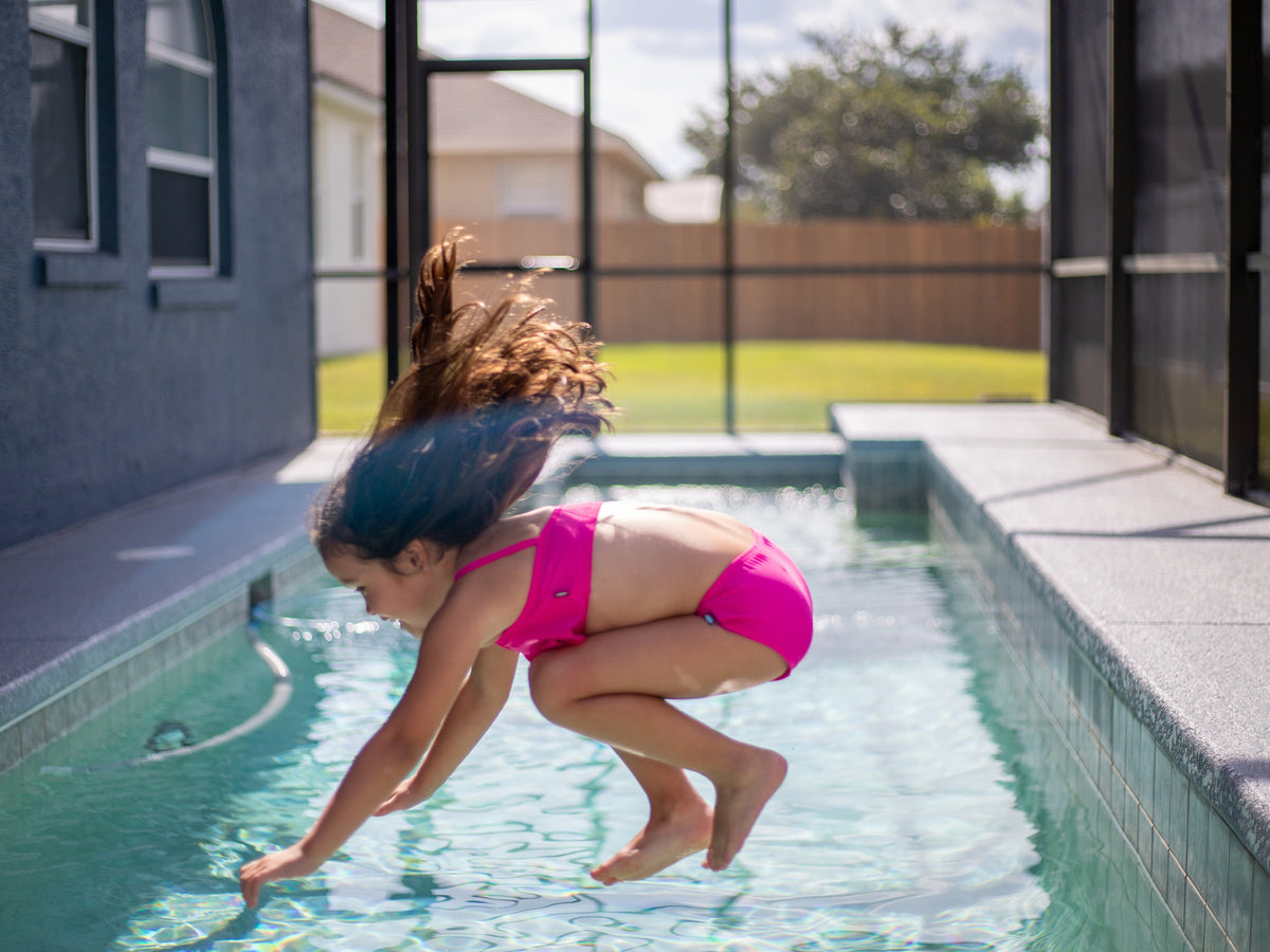 Girls UPF 50+ Swimming Briefs | Yellow