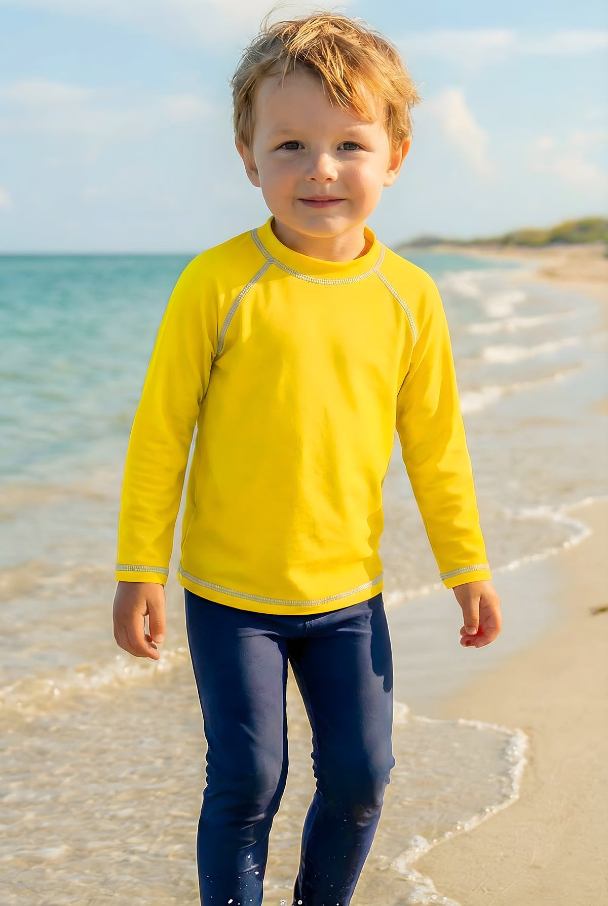 Boys UPF 50+ Long Sleeve Rashguard | Royal Blue