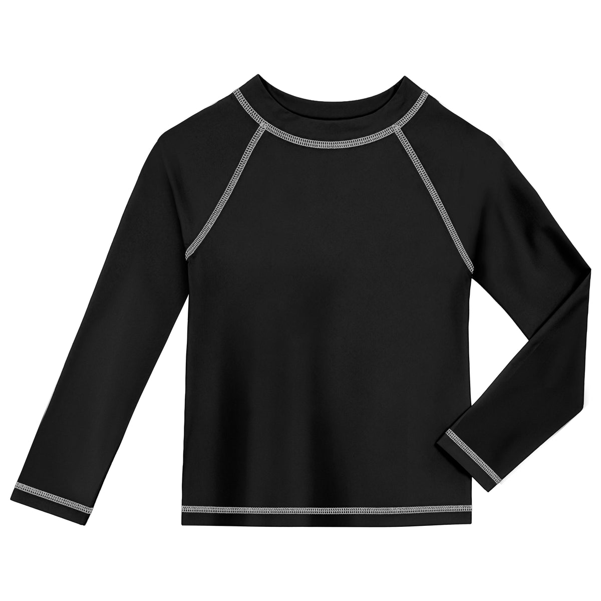 Boys UPF 50+ Long Sleeve Rashguard | Black