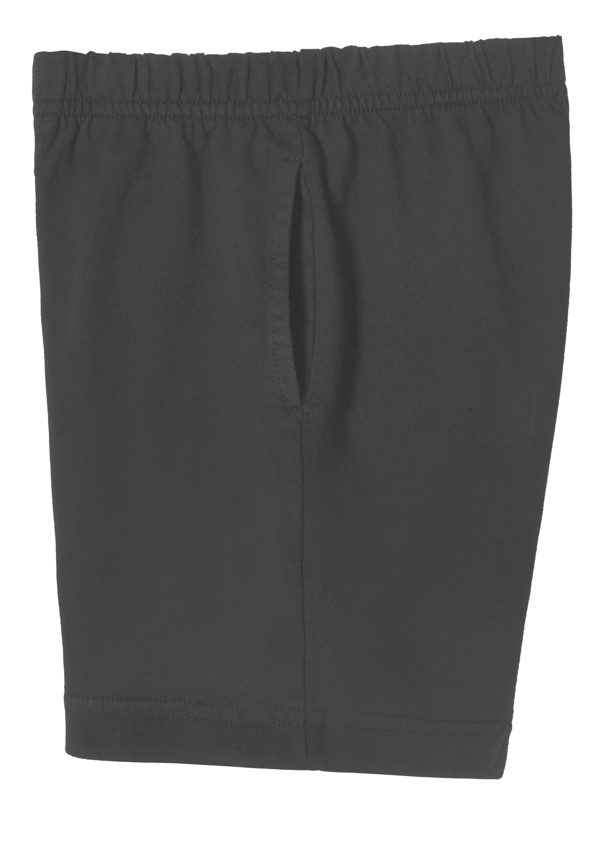 Boys Soft Cotton UPF 50+ Above-Knee Side Pocket Shorts | Charcoal
