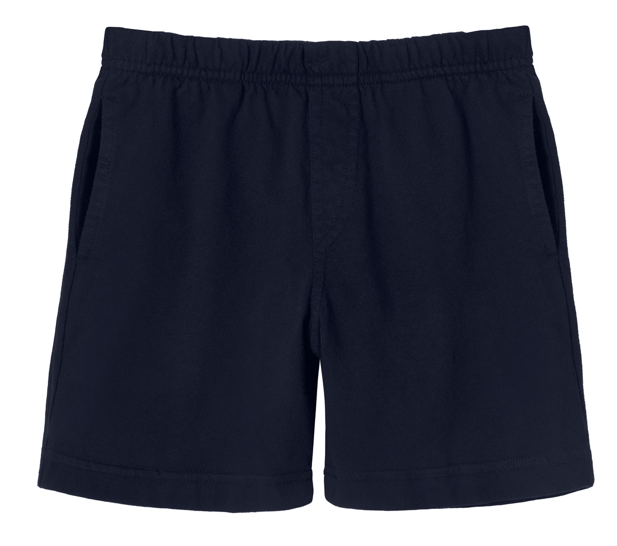 Boys Soft Cotton UPF 50+ Above-Knee Side Pocket Shorts | Dark Navy