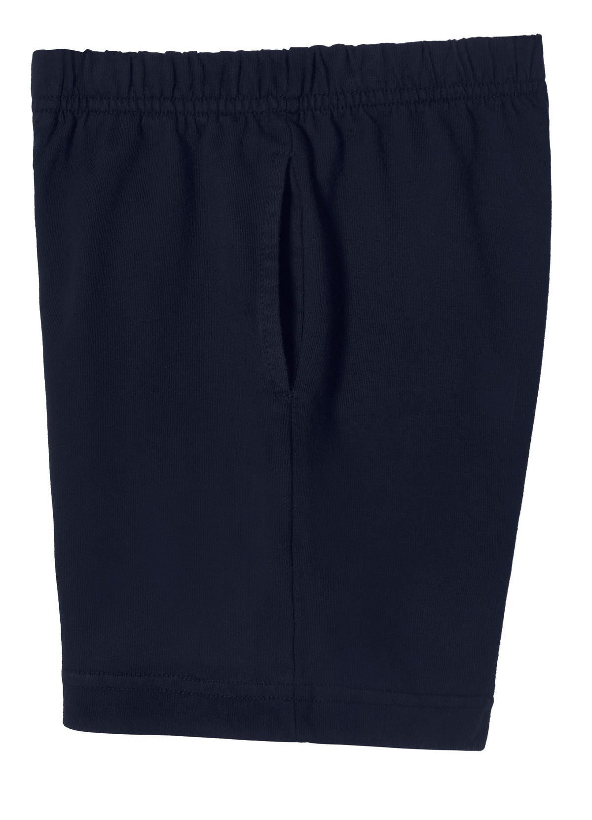Boys Soft Cotton UPF 50+ Above-Knee Side Pocket Shorts | Dark Navy