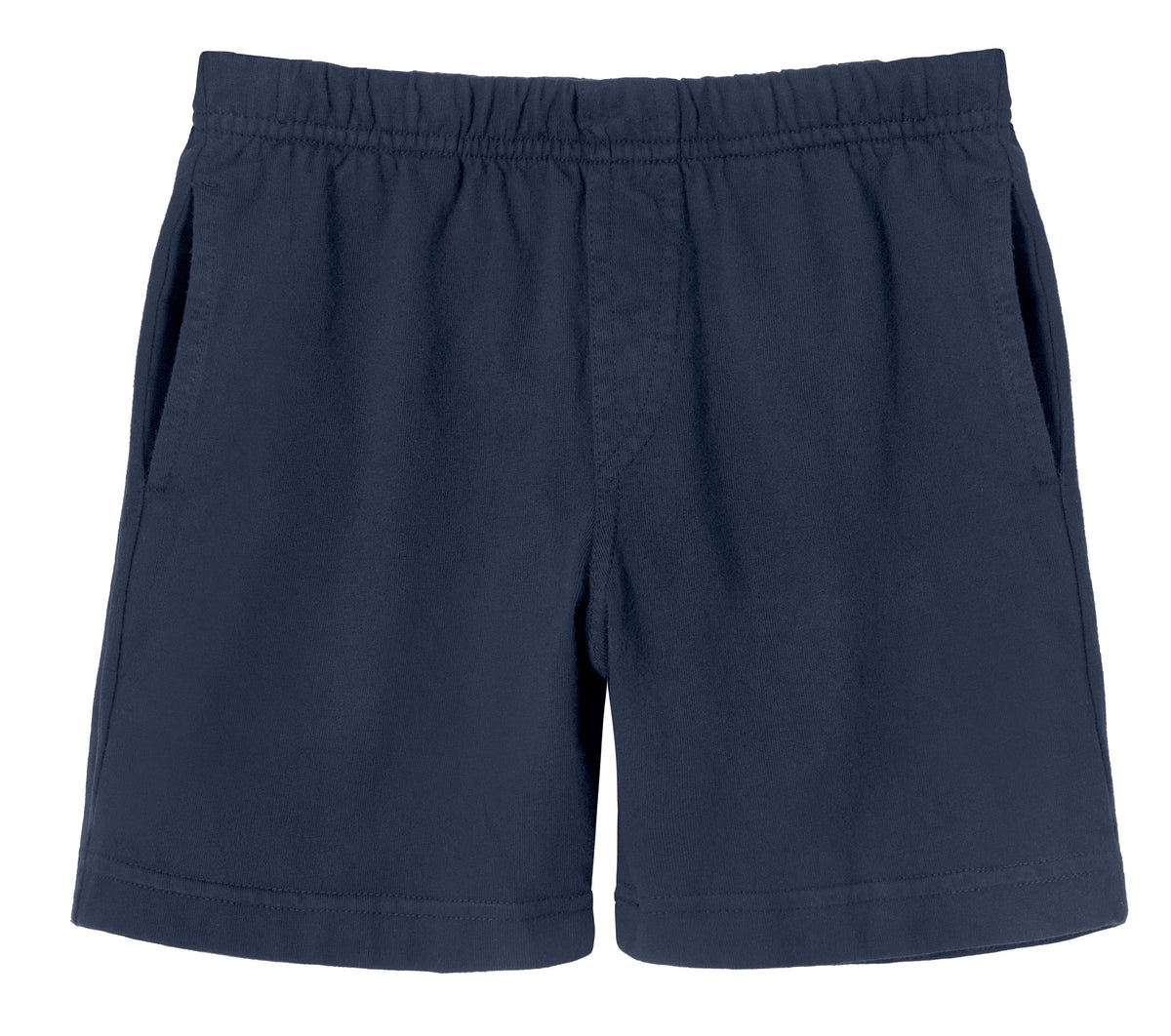 Boys Soft Cotton UPF 50+ Above-Knee Side Pocket Shorts | Midnight