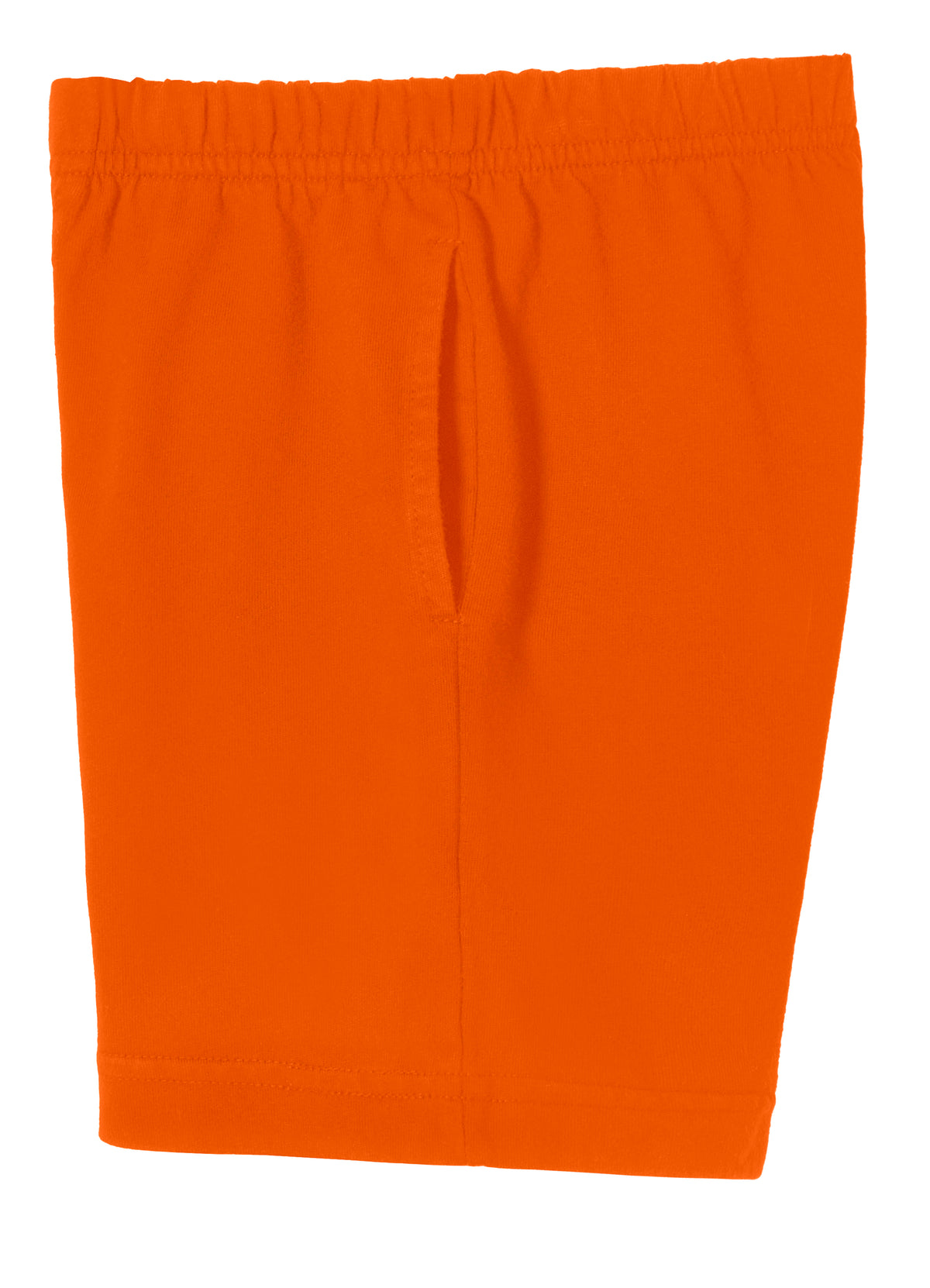 Boys Soft Cotton UPF 50+ Above-Knee Side Pocket Shorts | Orange