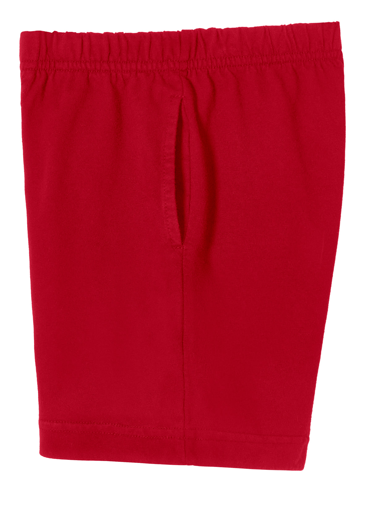Boys Soft Cotton UPF 50+ Above-Knee Side Pocket Shorts | Red