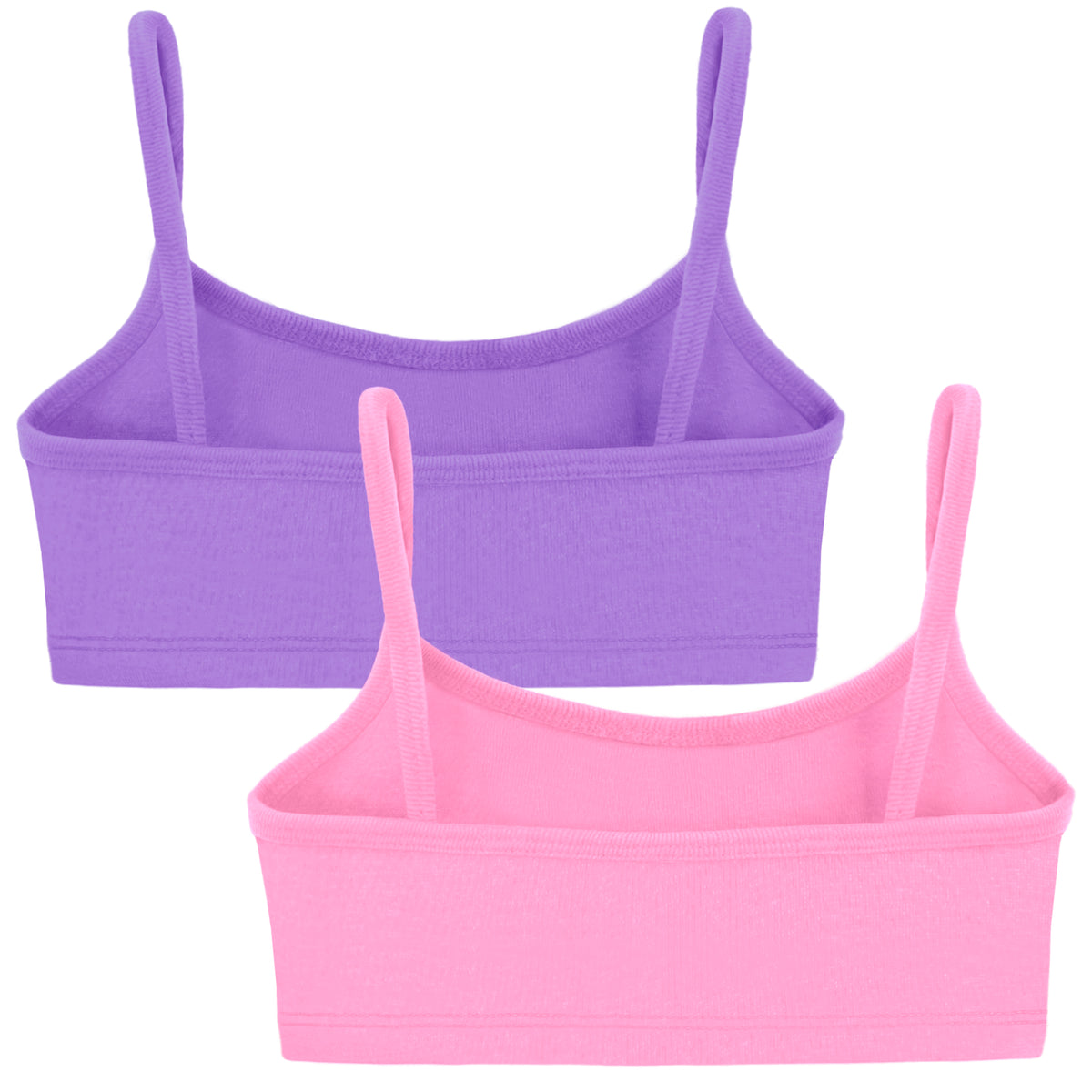 Soft Cotton Training Bra 2 Pack | Deep Purple/Bubblegum
