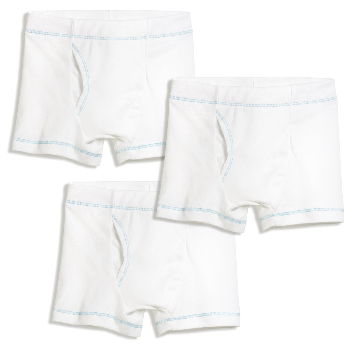 Boys Soft Cotton Boxer Brief 3-Pack | Favorite White