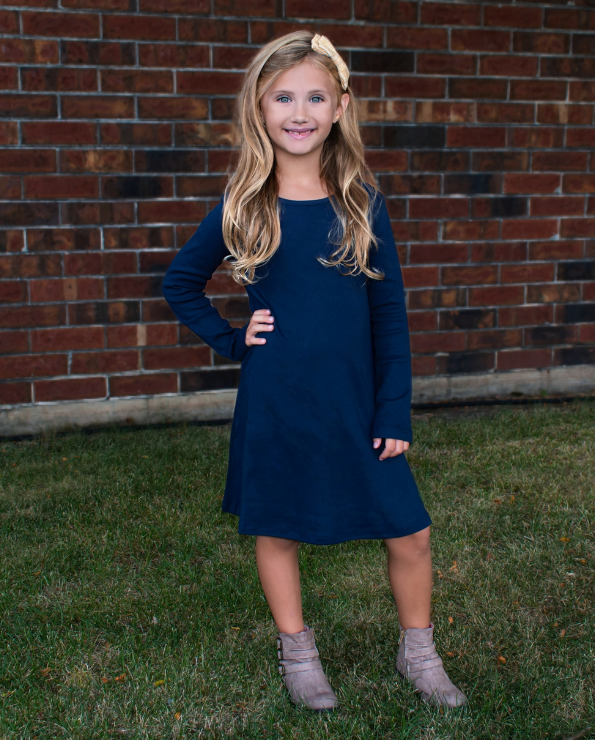 Long sleeve baby dress deals
