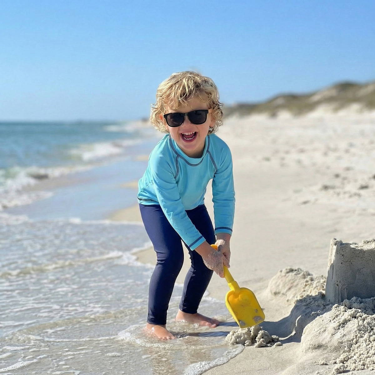 Boys UPF 50+ Long Sleeve Rashguard | Royal Blue