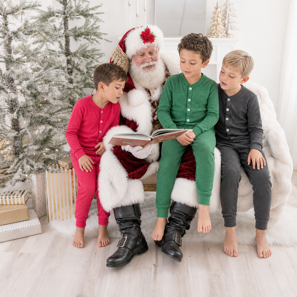 Boys and Girls Soft & Cozy Thermal One Piece Union Suit Cotton/Poly Blend | Red