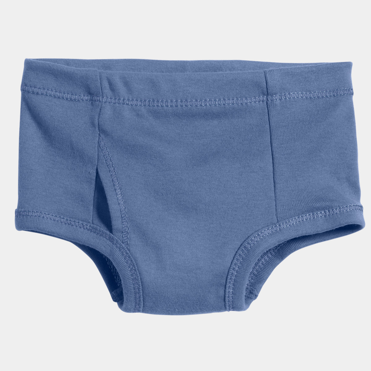 Boys Soft-Cotton Briefs | Denim Blue w-Matching-Stitch